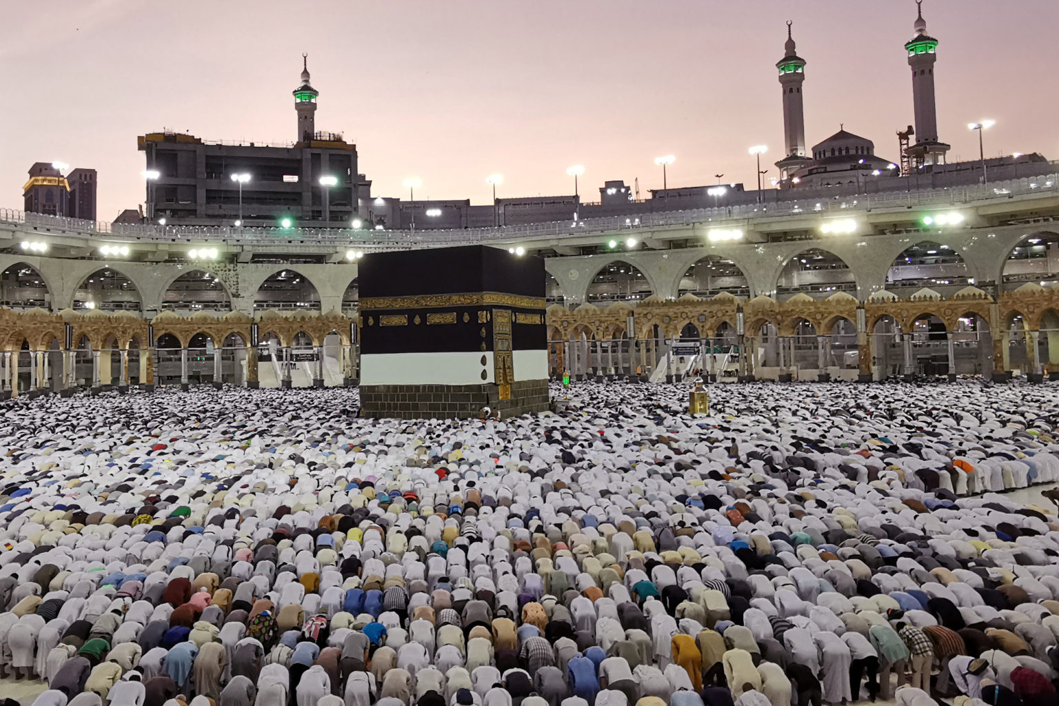 Muslims pray at the Kabbah during the annual Hajj pilgrimage in their holy city of Mecca, Saudi Arabia