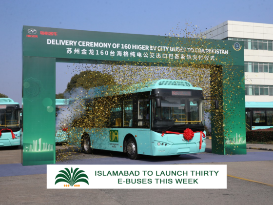 Islamabad to Launch Thirty E-Buses This Week